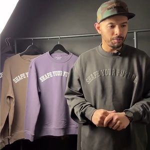 Blackout “Premium Vintage” Crewneck in Black Cotton Menswear Oversized